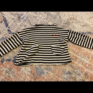 Black and white striped Zara shirt